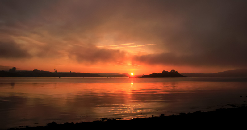 Misty Sunrise, Drake's Island